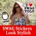 SWAG Stickers For photo To Look Stylish