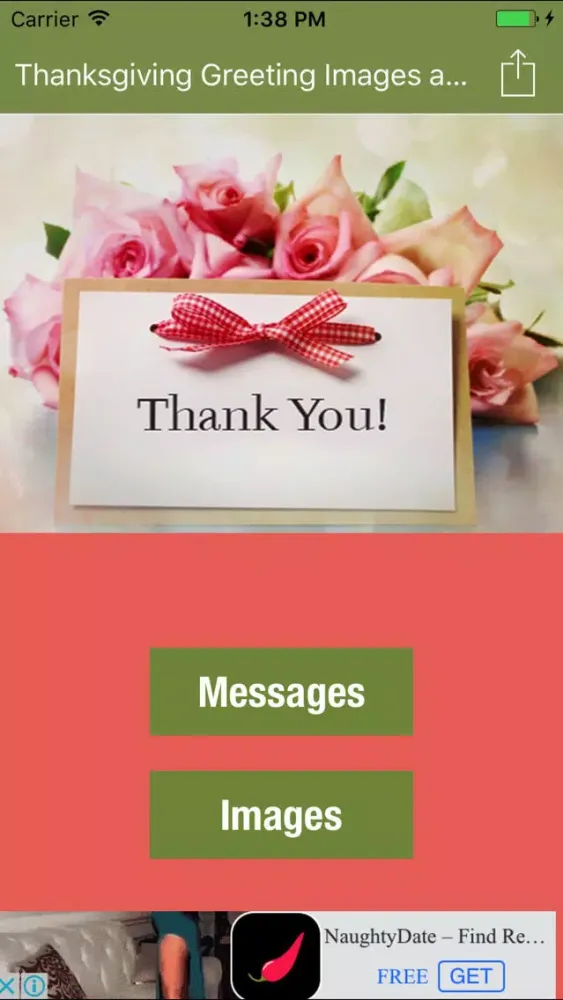 Thanksgiving Greeting Images and Messages Screenshots