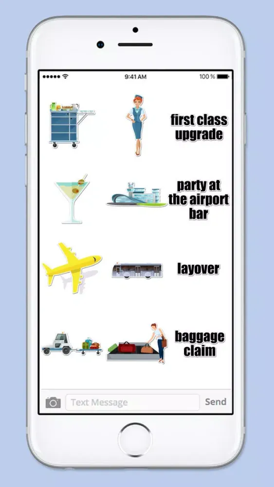صور Airport Travel Sticker Pack