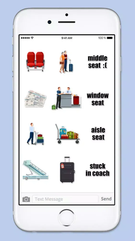 صور Airport Travel Sticker Pack