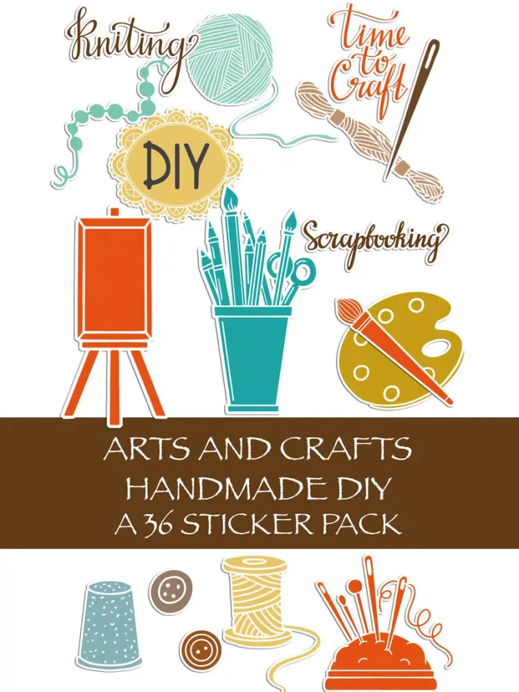 ภาพหน้าจอของ Arts and Crafts Handmade DIY Sticker Pack iPad 