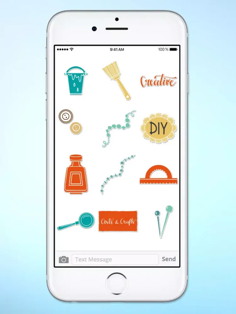 ภาพหน้าจอของ Arts and Crafts Handmade DIY Sticker Pack iPad 