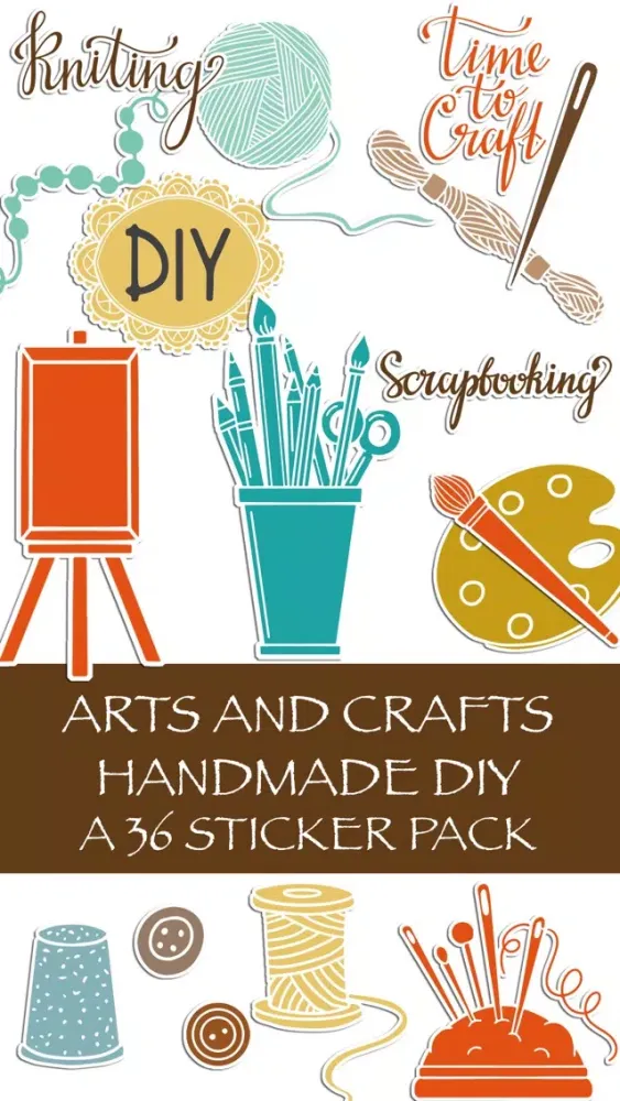 ภาพหน้าจอของ Arts and Crafts Handmade DIY Sticker Pack