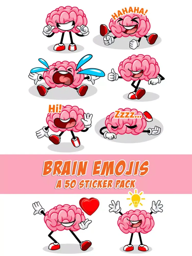 Скриншоты Brain Emojis Share Your Feelings Emoticon Stickers iPad 