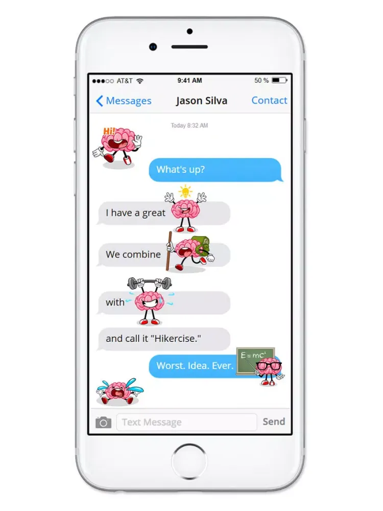 Скриншоты Brain Emojis Share Your Feelings Emoticon Stickers iPad 