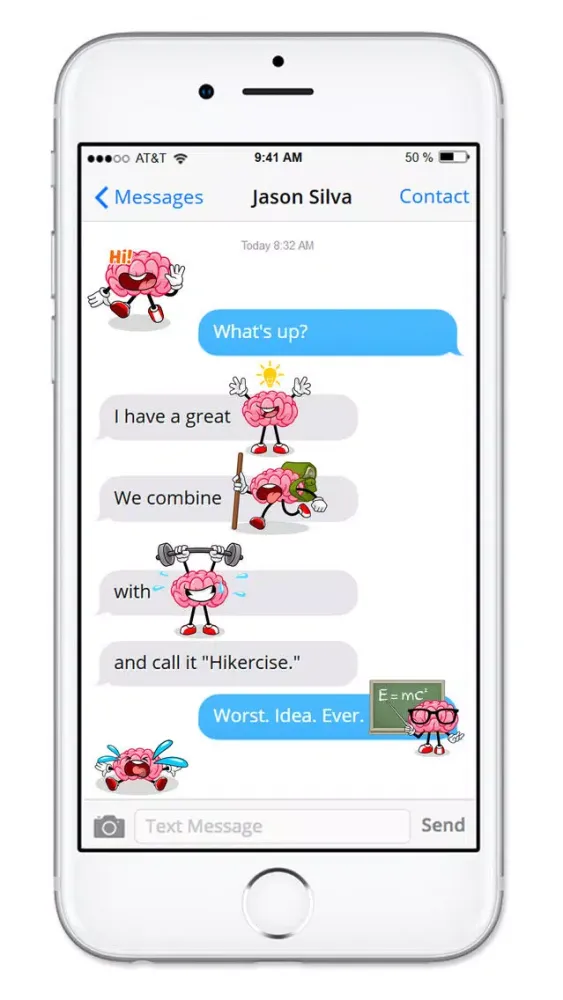 Скриншоты Brain Emojis Share Your Feelings Emoticon Stickers