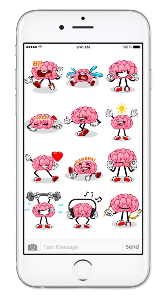 Скриншоты Brain Emojis Share Your Feelings Emoticon Stickers