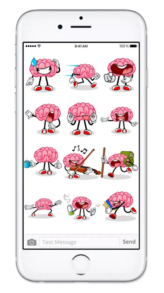 Скриншоты Brain Emojis Share Your Feelings Emoticon Stickers