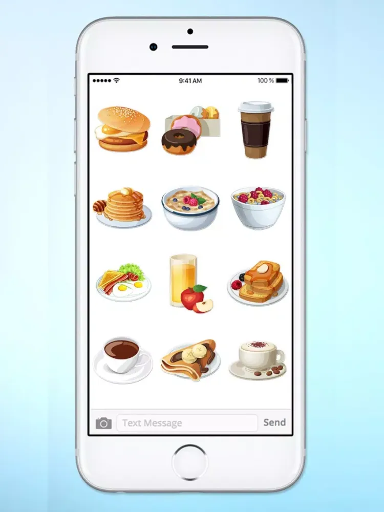 Captures d'écran de Breakfast and Brunch Food Sticker Pack iPad 