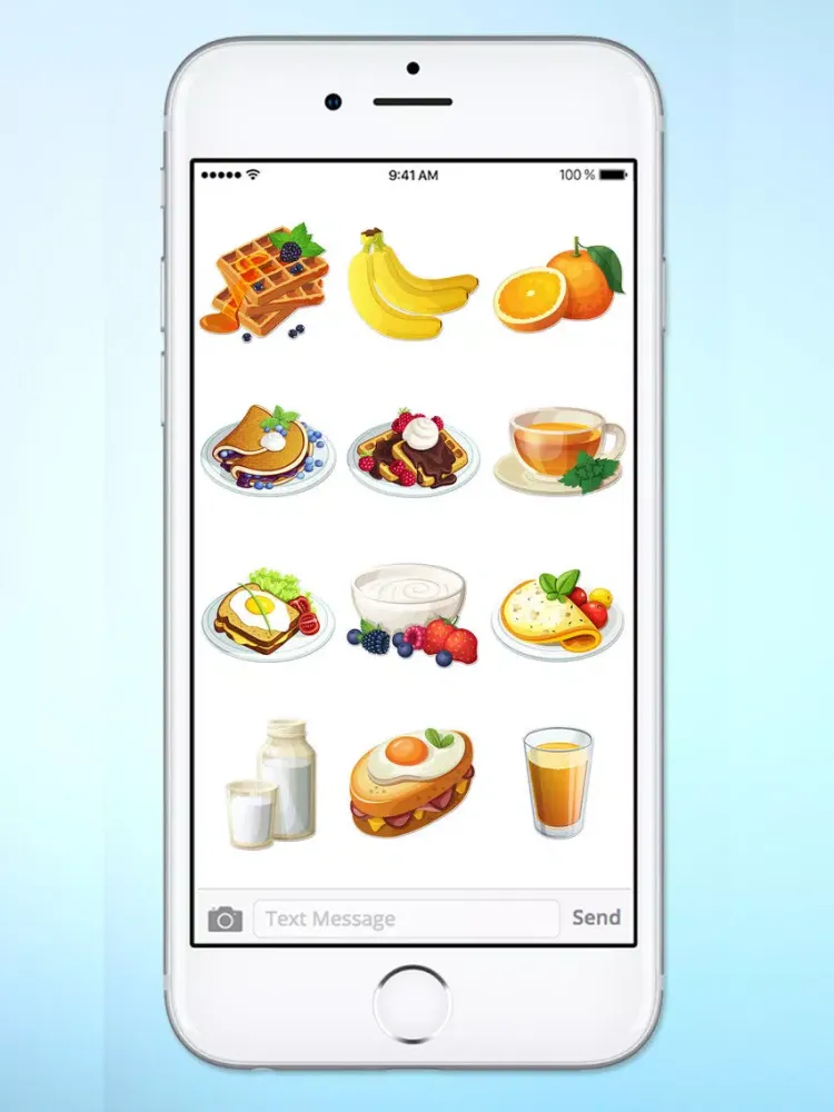 Captures d'écran de Breakfast and Brunch Food Sticker Pack iPad 