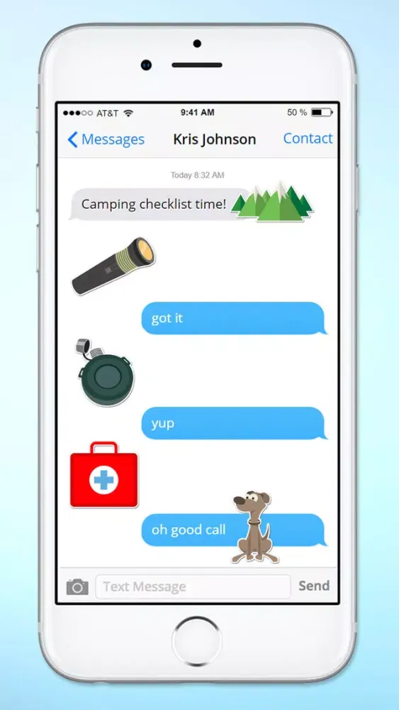 Capturas de pantalla de Camping Hiking and Climbing Fun Sticker Pack