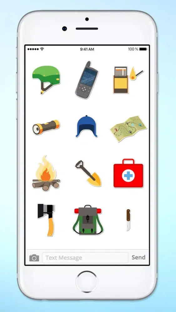 Capturas de pantalla de Camping Hiking and Climbing Fun Sticker Pack