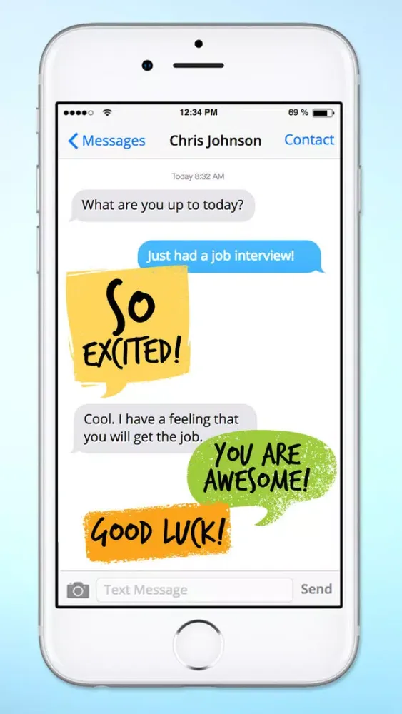 Captures d'écran de Colorful Words Text Sticker Pack