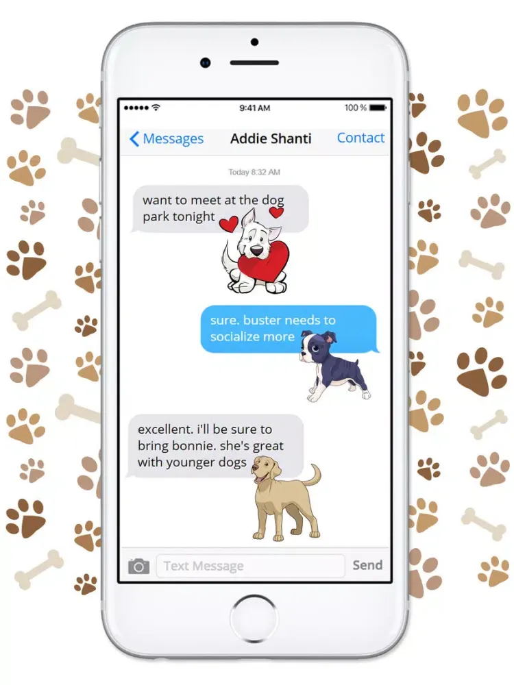 Cute Cartoon Dog Sticker Pack iPad  Screenshots