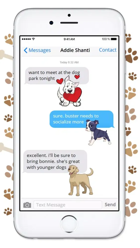 Cute Cartoon Dog Sticker Pack Screenshots