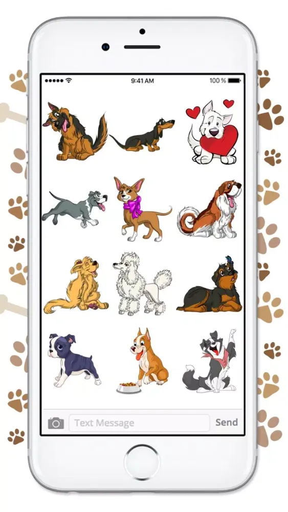 Cute Cartoon Dog Sticker Pack Screenshots