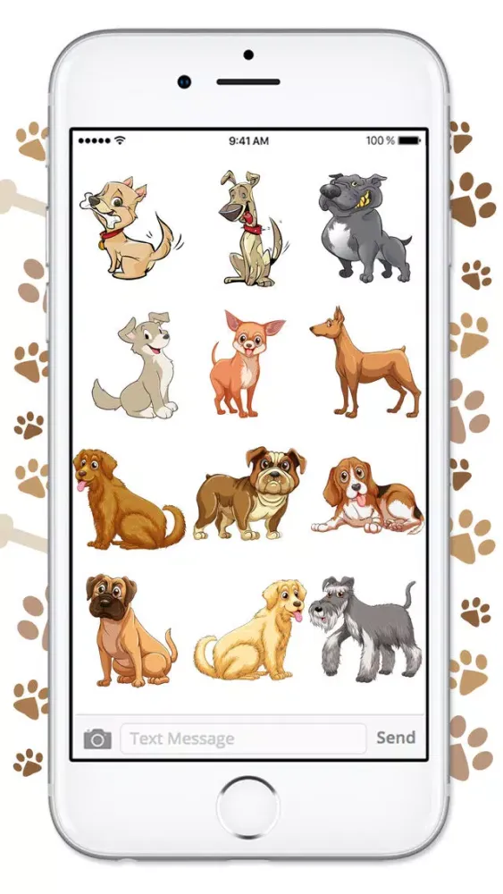 Cute Cartoon Dog Sticker Pack Screenshots