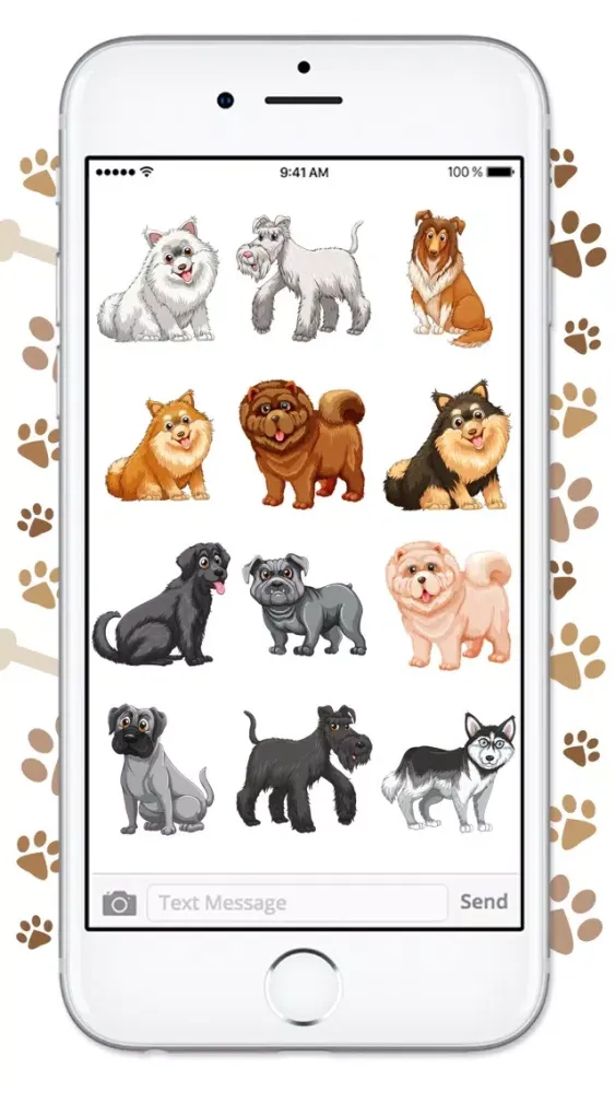 Cute Cartoon Dog Sticker Pack Screenshots