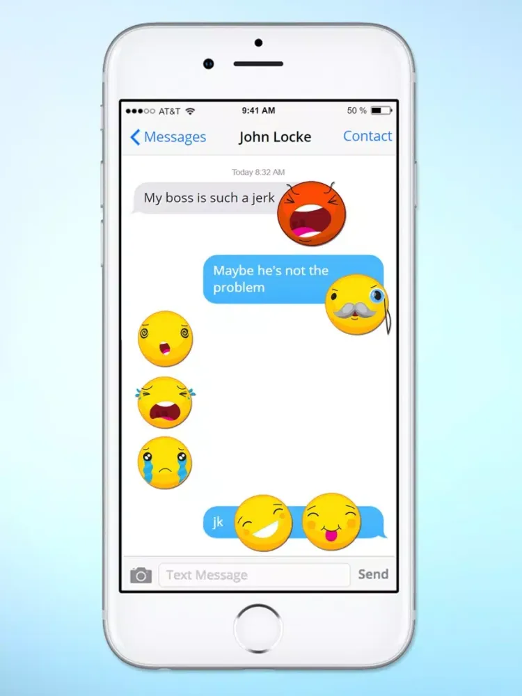 Capturas de tela do Cute Emoji Smile Emoticons Sticker Pack iPad 