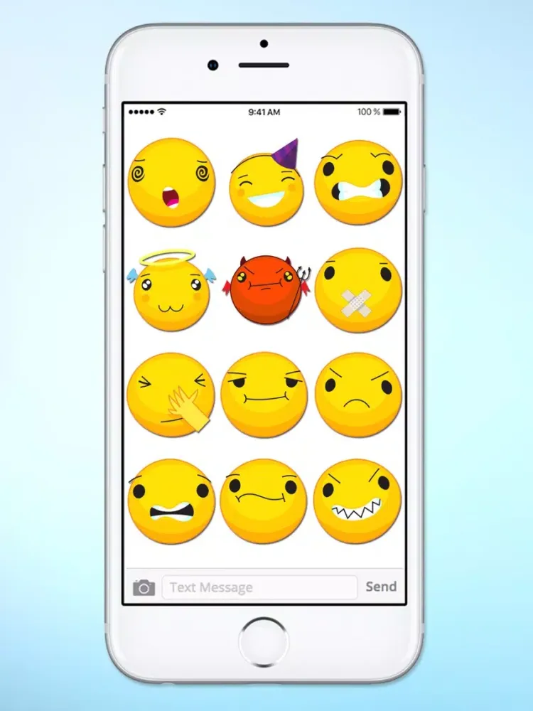 Capturas de tela do Cute Emoji Smile Emoticons Sticker Pack iPad 
