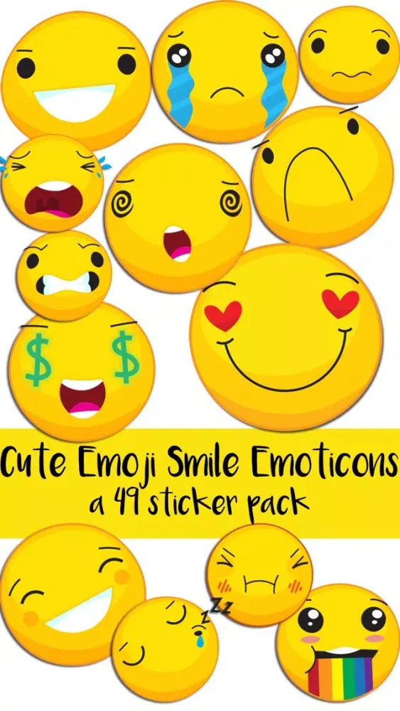 Capturas de tela do Cute Emoji Smile Emoticons Sticker Pack