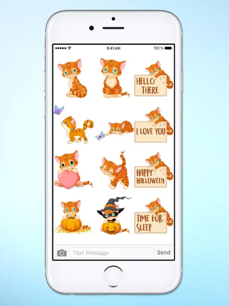 Скриншоты Cute Kitten Messages Sticker Pack iPad 