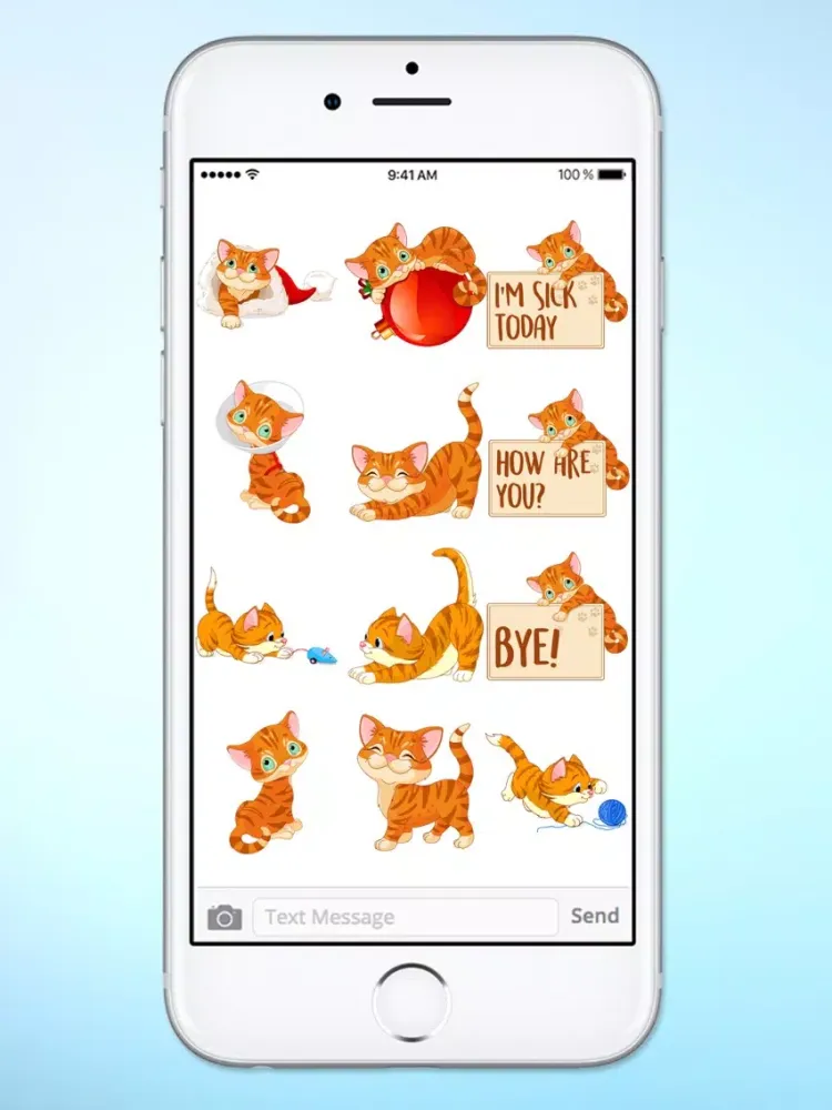 Скриншоты Cute Kitten Messages Sticker Pack iPad 