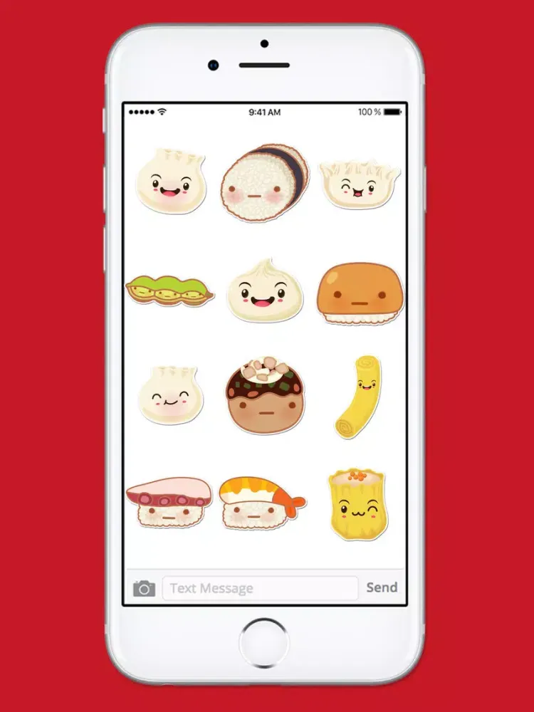Cute Sushi Kawaii Sticker Pack iPad  স্ক্রিনশট