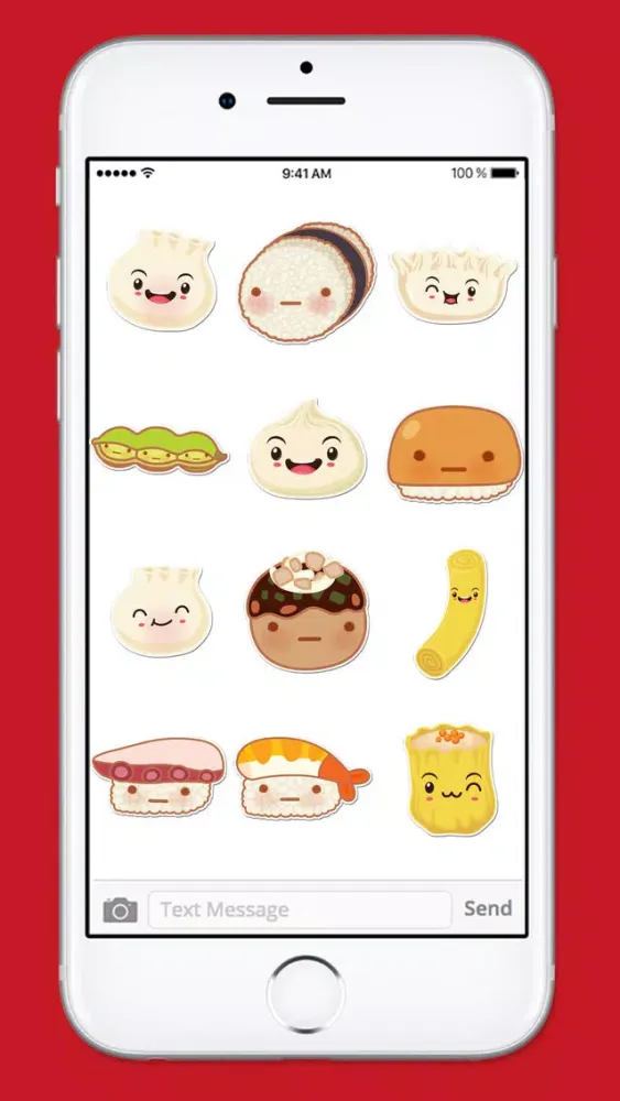 Cute Sushi Kawaii Sticker Pack স্ক্রিনশট