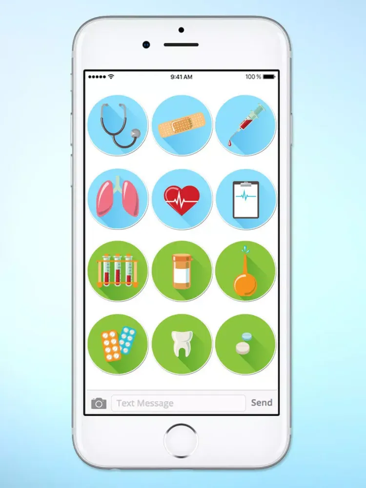 Скриншоты Doctor Nurse Medical Icons Sticker Pack iPad 