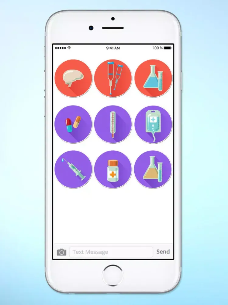Скриншоты Doctor Nurse Medical Icons Sticker Pack iPad 