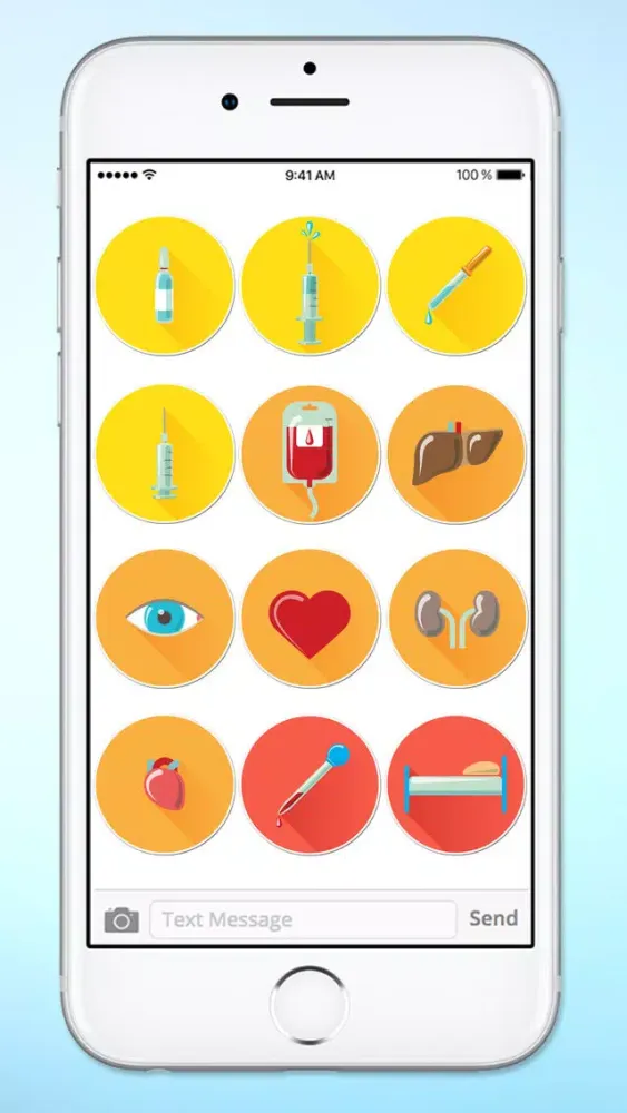 Скриншоты Doctor Nurse Medical Icons Sticker Pack