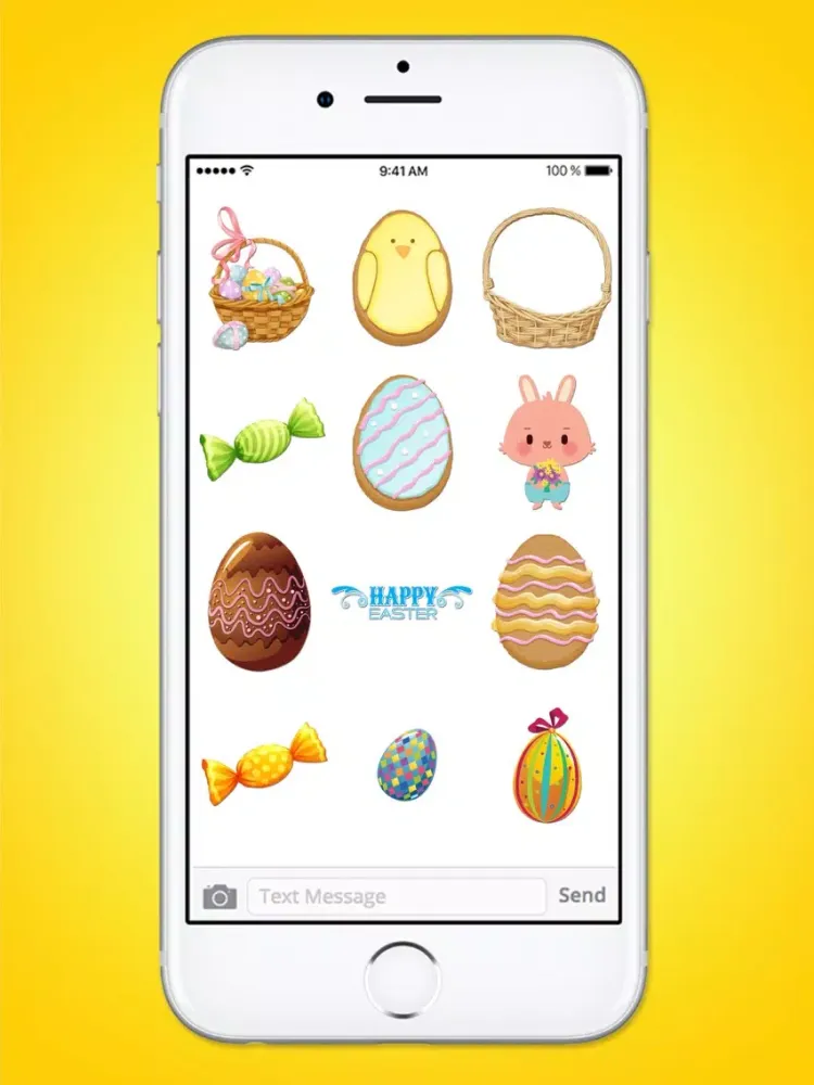 Скриншоты Happy Easter Basket Sticker Pack iPad 
