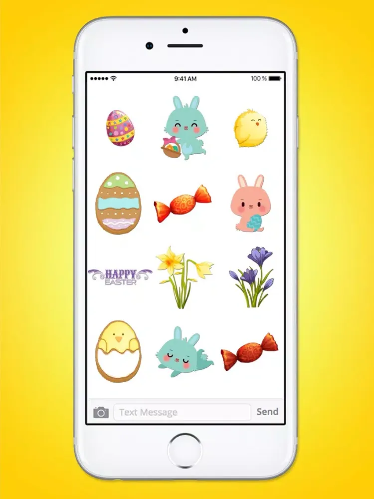 Скриншоты Happy Easter Basket Sticker Pack iPad 