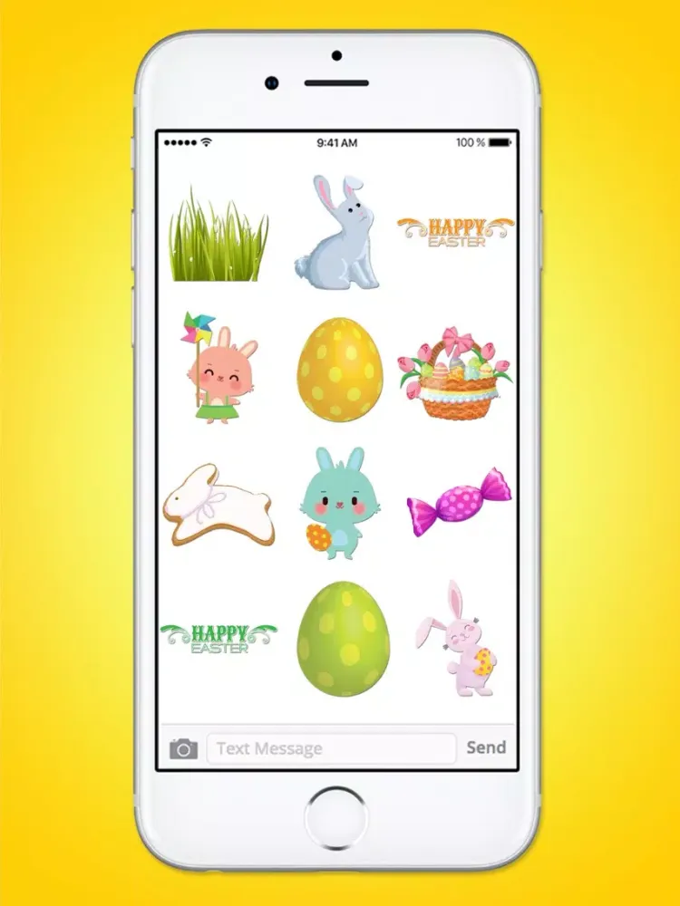 Скриншоты Happy Easter Basket Sticker Pack iPad 