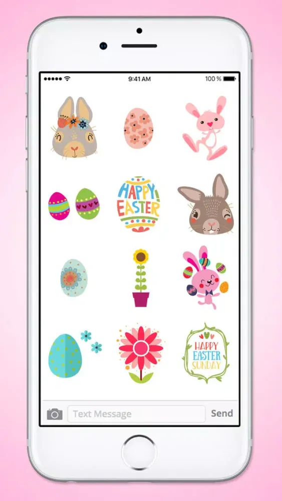 Zrzuty ekranu Happy Easter Garden Sticker Pack