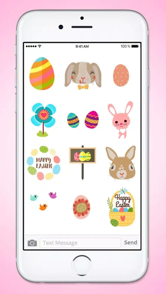 Zrzuty ekranu Happy Easter Garden Sticker Pack