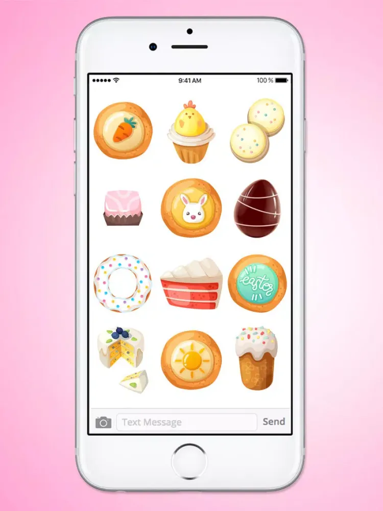Easter Treats Cookies Cake and Candy Sticker Pack iPad  Screenshots