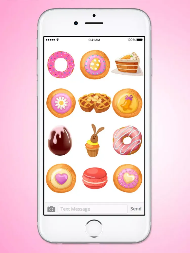 Easter Treats Cookies Cake and Candy Sticker Pack iPad  Screenshots