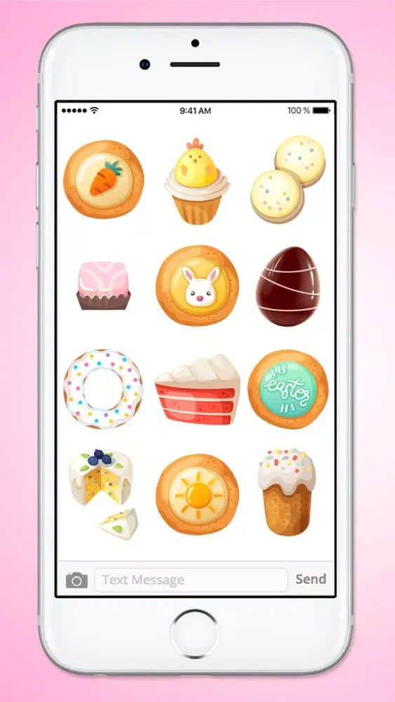 Easter Treats Cookies Cake and Candy Sticker Pack Screenshots
