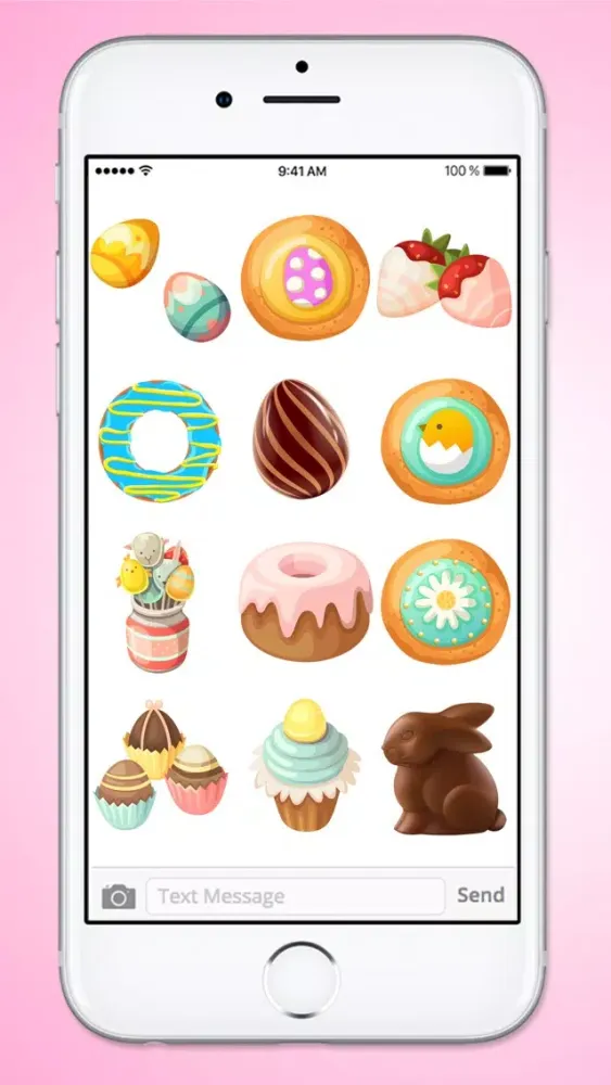 Easter Treats Cookies Cake and Candy Sticker Pack Screenshots
