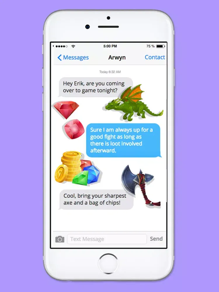 Fantasy RPG Gamer Sticker Pack iPad  سکرین شاٹس