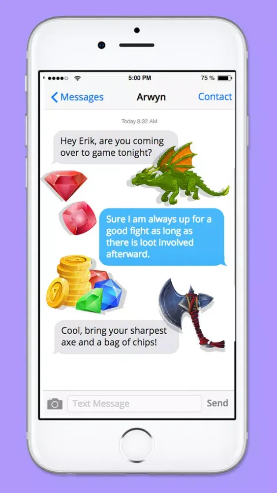 Fantasy RPG Gamer Sticker Pack سکرین شاٹس