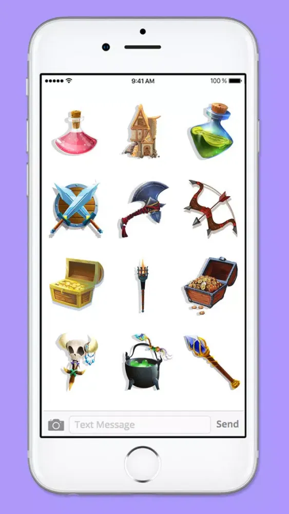 Fantasy RPG Gamer Sticker Pack سکرین شاٹس