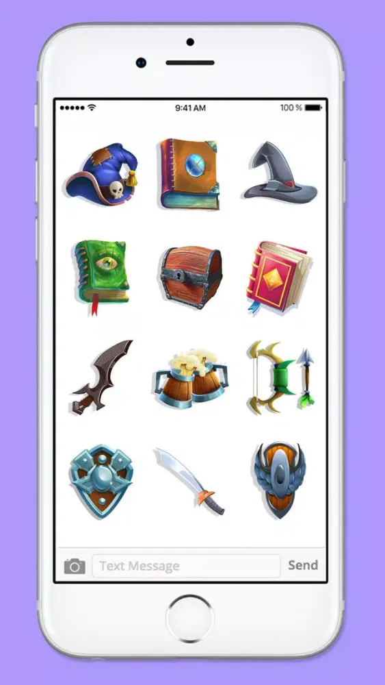 Fantasy RPG Gamer Sticker Pack سکرین شاٹس