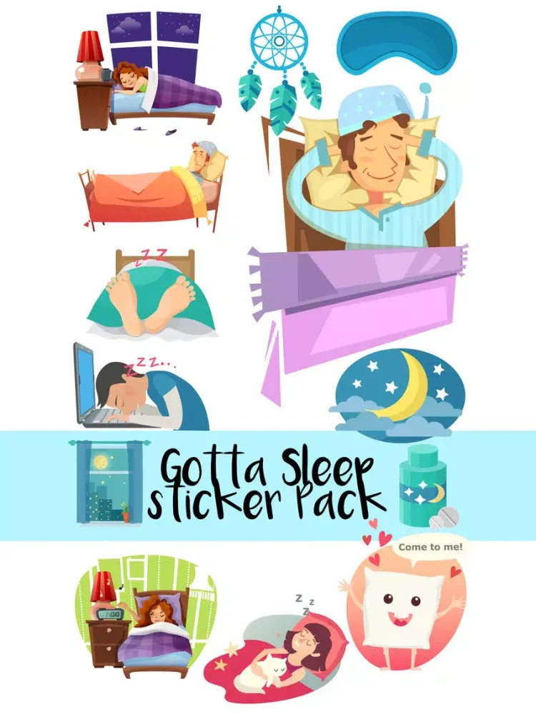 Screenshot di Gotta Sleep Sticker Pack iPad 