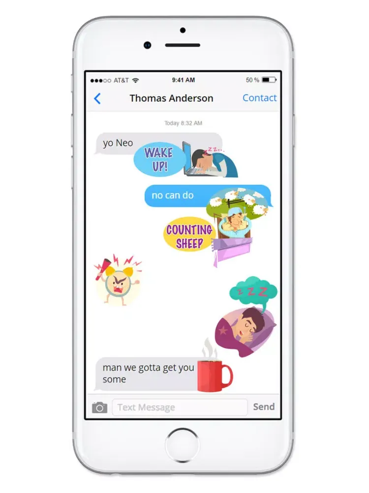 Screenshot di Gotta Sleep Sticker Pack iPad 