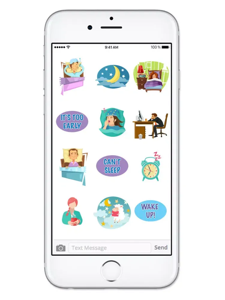 Screenshot di Gotta Sleep Sticker Pack iPad 