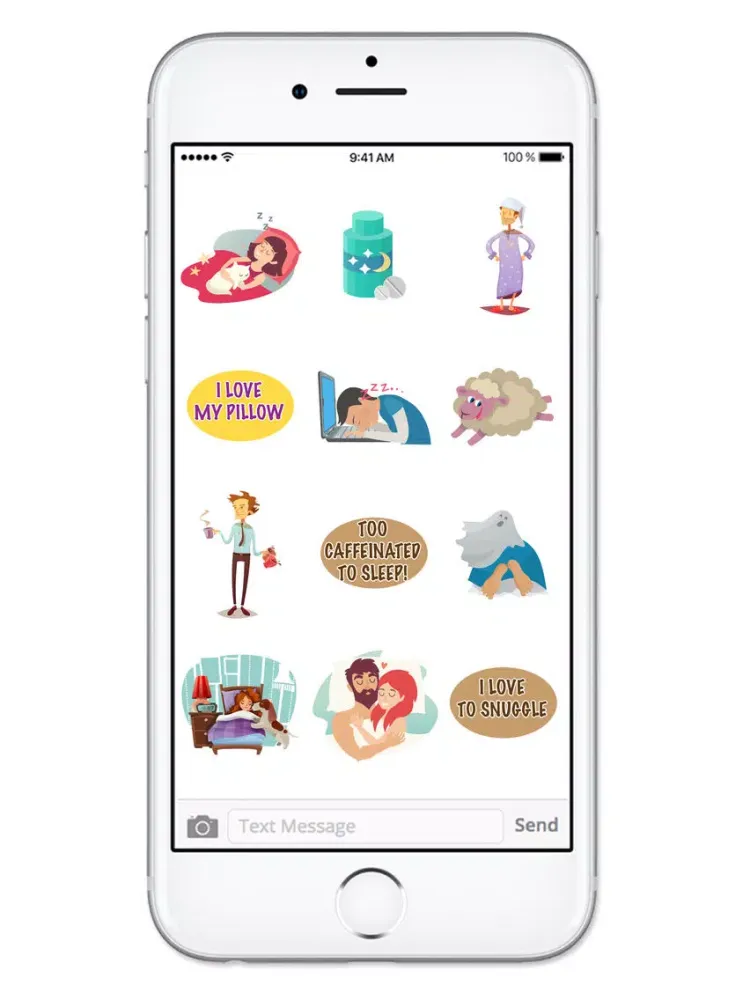 Screenshot di Gotta Sleep Sticker Pack iPad 