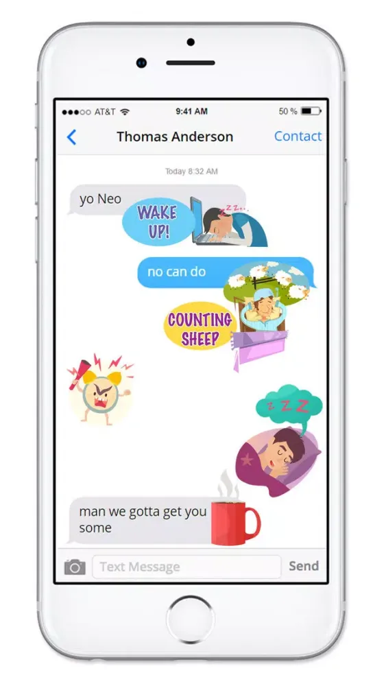 Screenshot di Gotta Sleep Sticker Pack